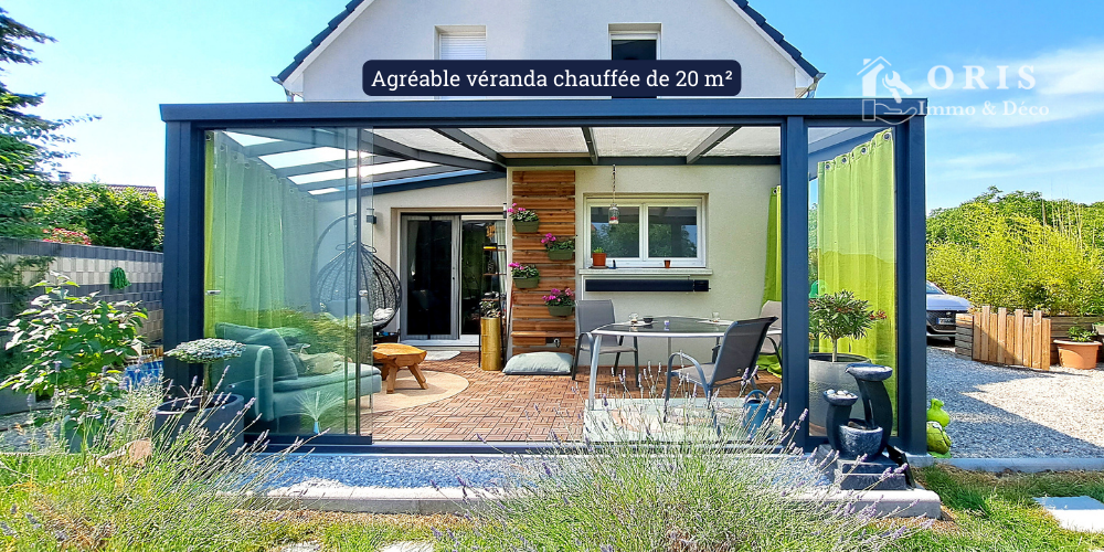 Agréable véranda chauffée de 20 m²