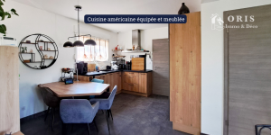 Cuisine américaine équipée et meublée