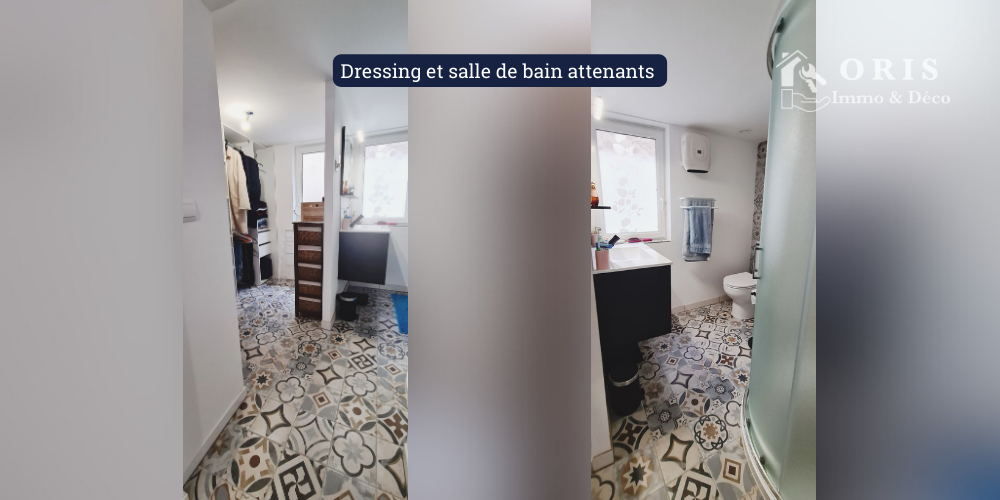 Dressing et salle de bain attenants
