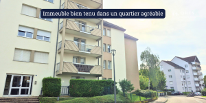 Immeuble bien tenu dans un quartier agréable