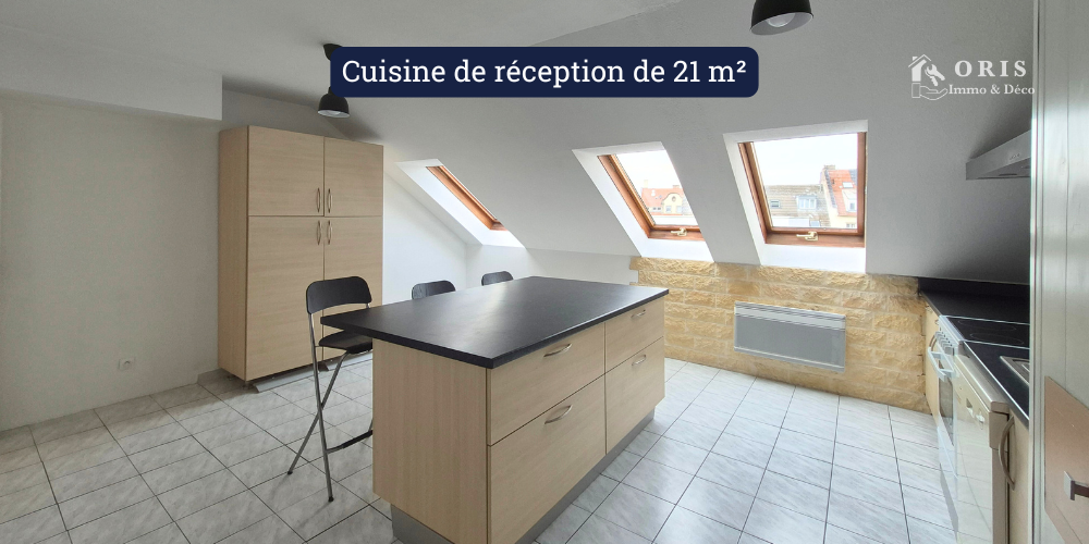 Cuisine de réception de 21 m²